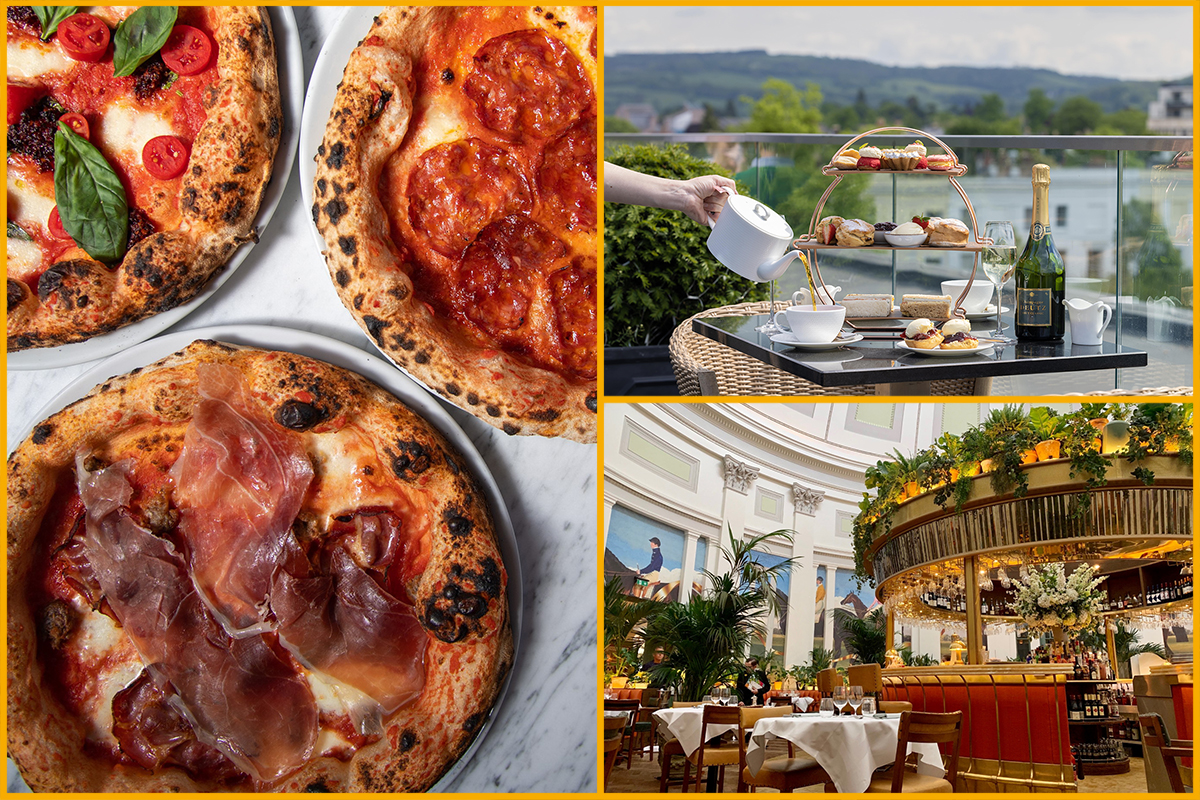 BOSCO pizzas, Nook on Five afternoon tea, The Ivy Montpellier Brasserie